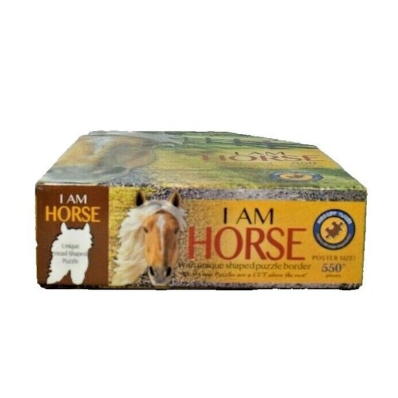 Madd Capp Puzzles I Am Horse 529 Piece Head Shaped Jigsaw Puzzle and Poster - Picture 7 of 7